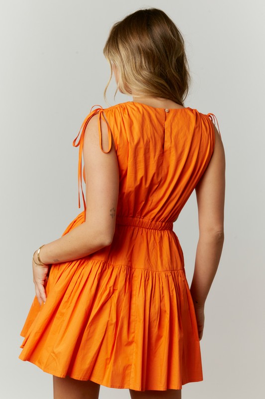 Tangerine Mini Dress