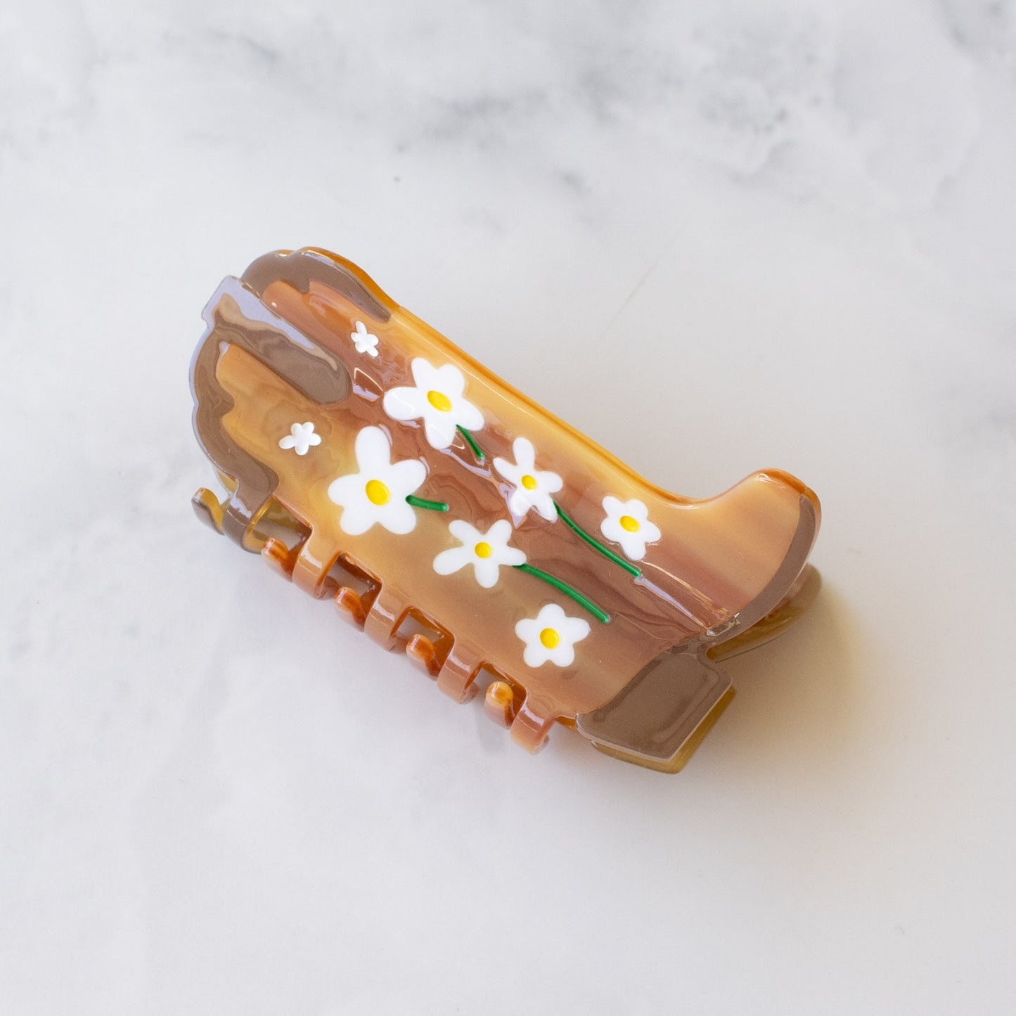 Daisy Cowboy Boots Hair Clip