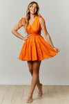 Tangerine Mini Dress
