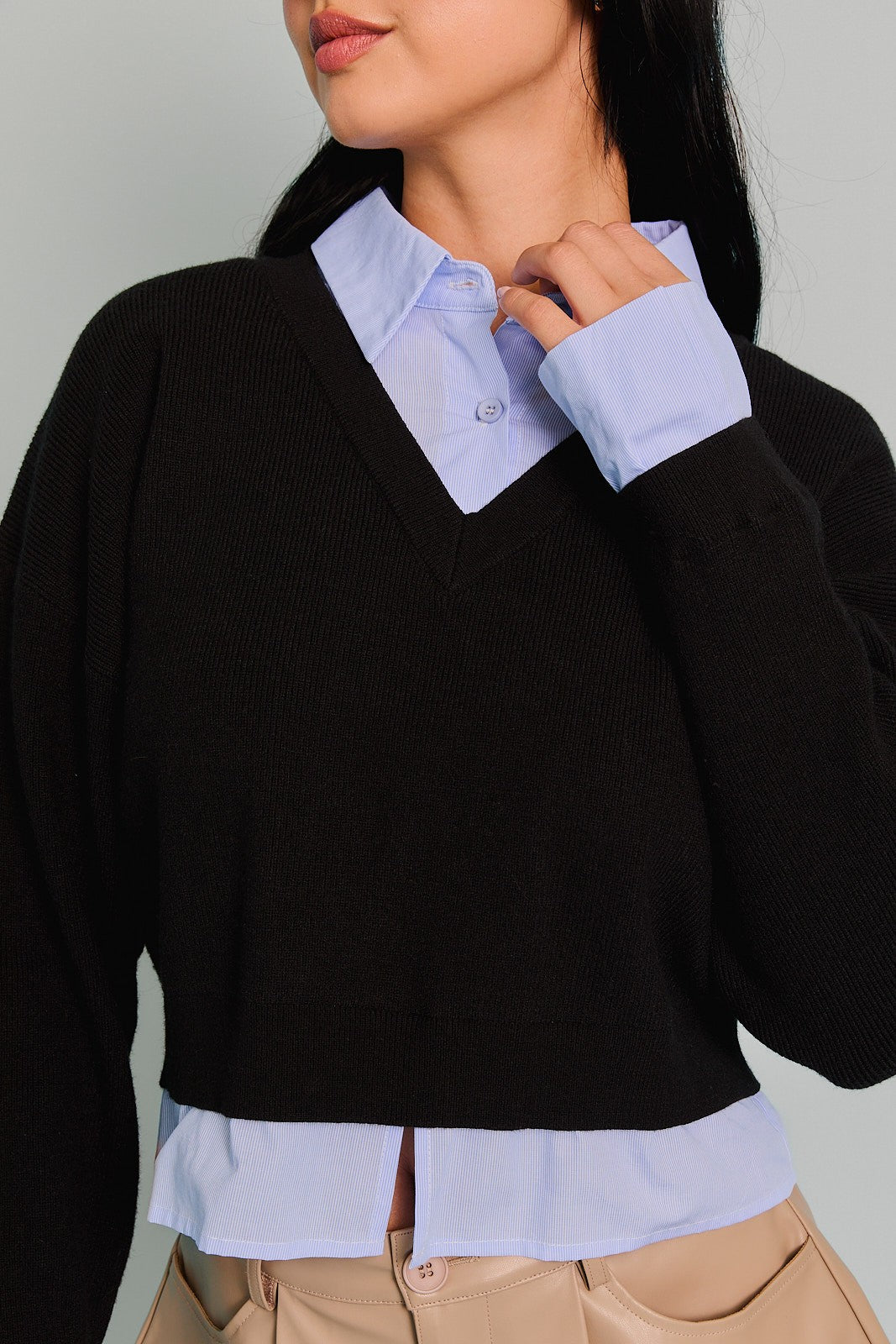 Straight to Business Sweater Top