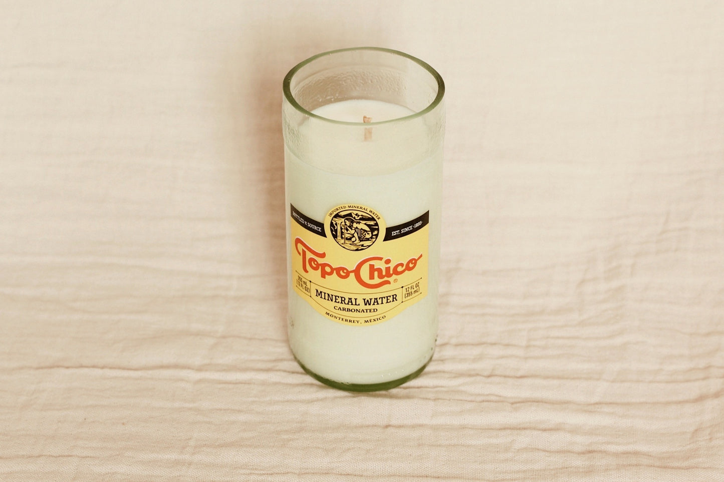 Topo Chico Bottle Candle