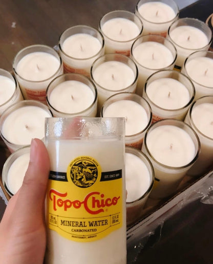 Topo Chico Bottle Candle