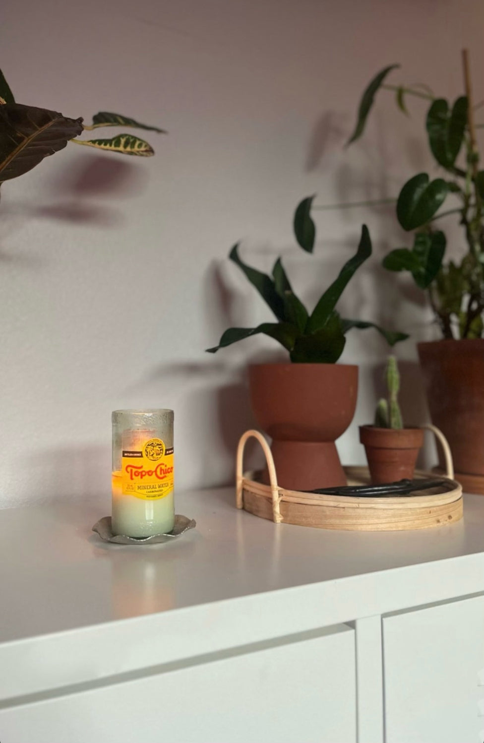 Topo Chico Bottle Candle