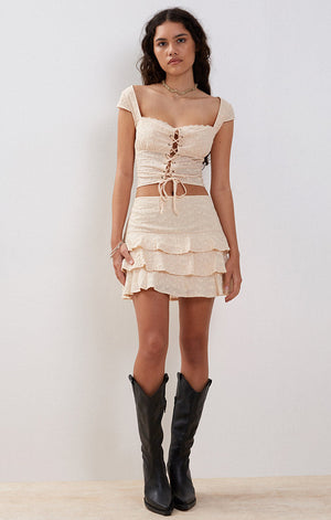 Tanya Broderie Mini Skirt