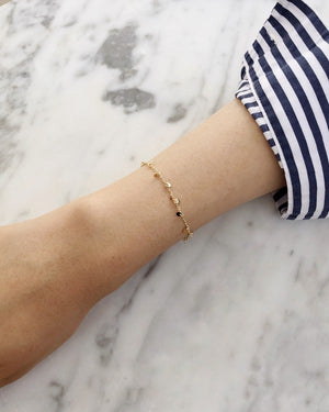 Tiny Coin Chain Bracelet