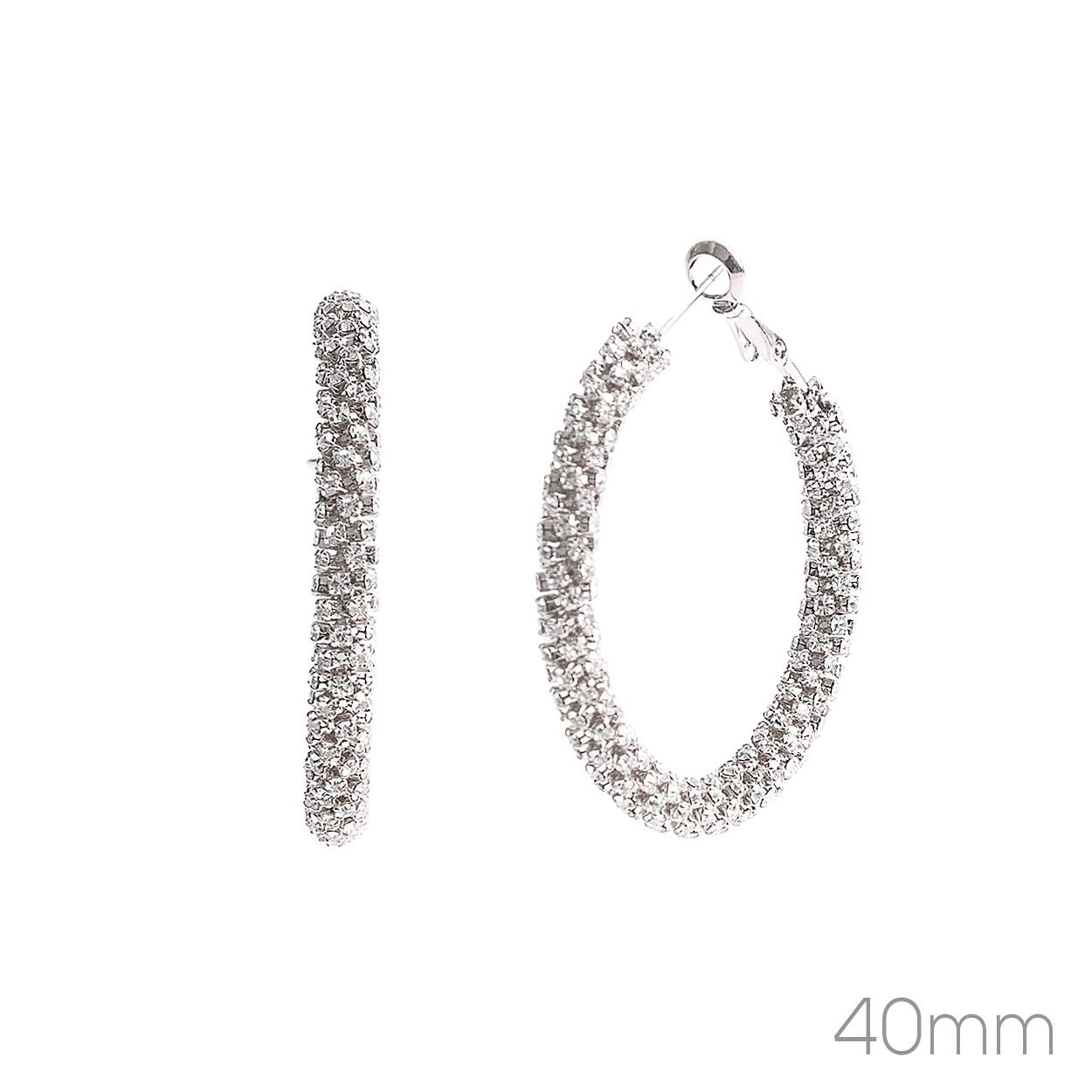 Rayne Rhinestone Hoops